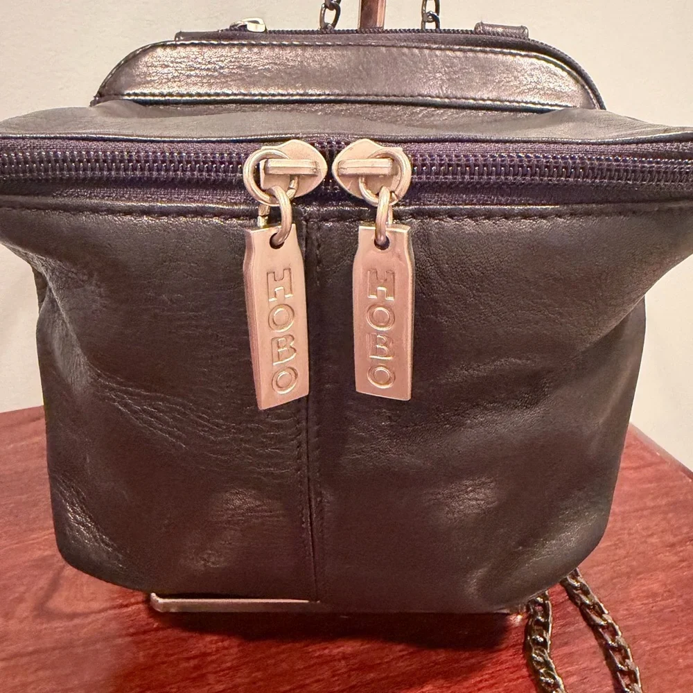 HOBO Black Leather Crossbody Bag - Picture 2 of 8